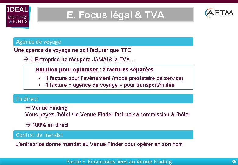 E. Focus légal & TVA Agence de voyage Une agence de voyage ne sait