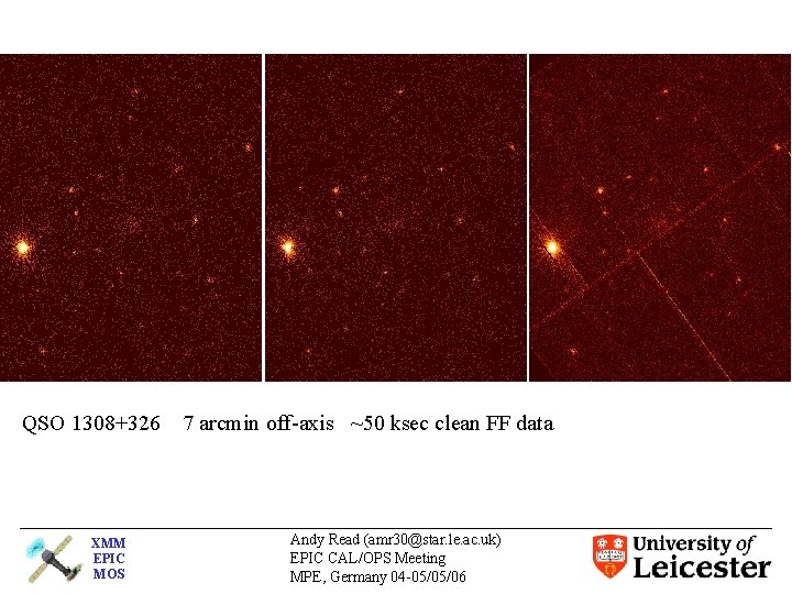 QSO 1308+326 XMM EPIC MOS 7 arcmin off-axis ~50 ksec clean FF data Andy