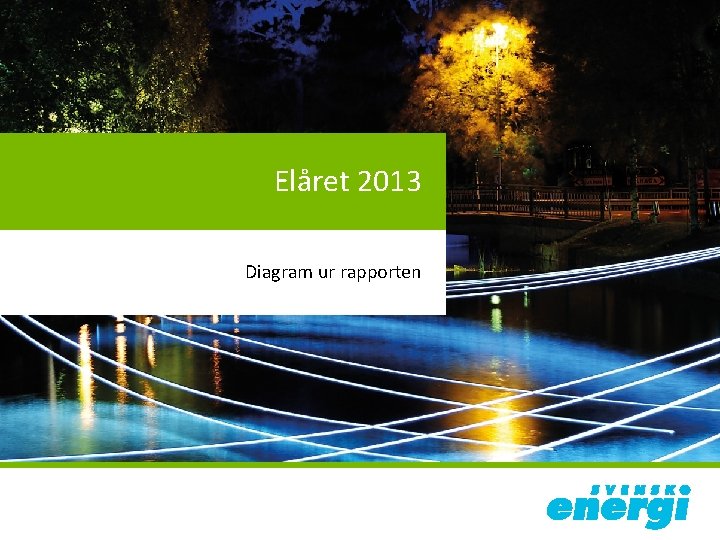 Elåret 2013 Diagram ur rapporten 