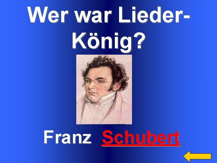 Wer war Lieder. König? Franz Schubert 