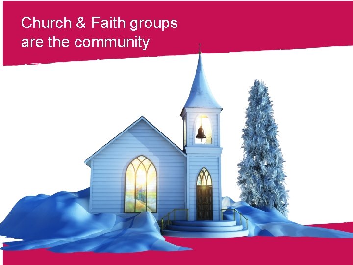 Church & Faith groups are the community 