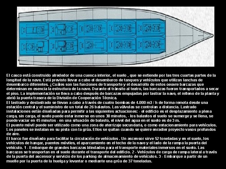 El casco está construido alrededor de una cuenca interior, el suelo , que se