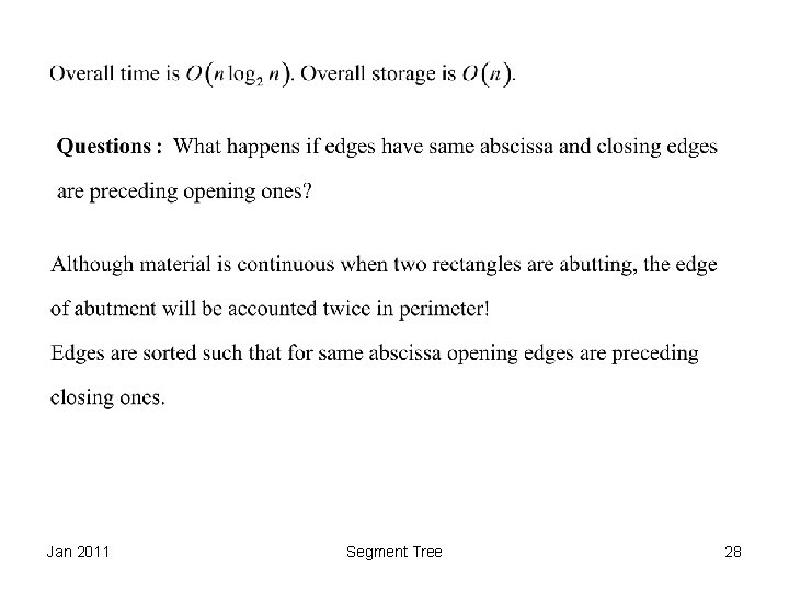 Jan 2011 Segment Tree 28 