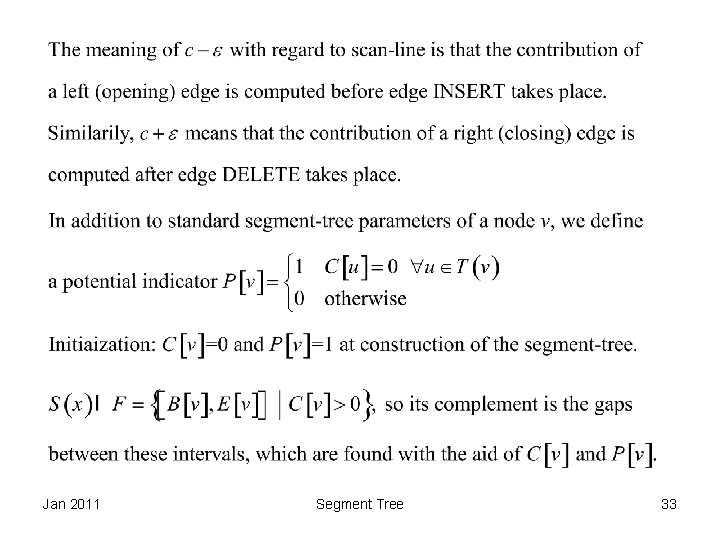 Jan 2011 Segment Tree 33 