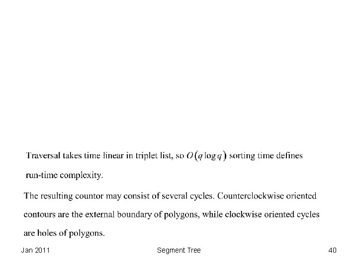 Jan 2011 Segment Tree 40 