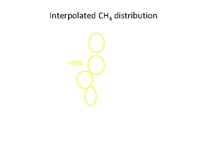 Interpolated CH 4 distribution ~55% 