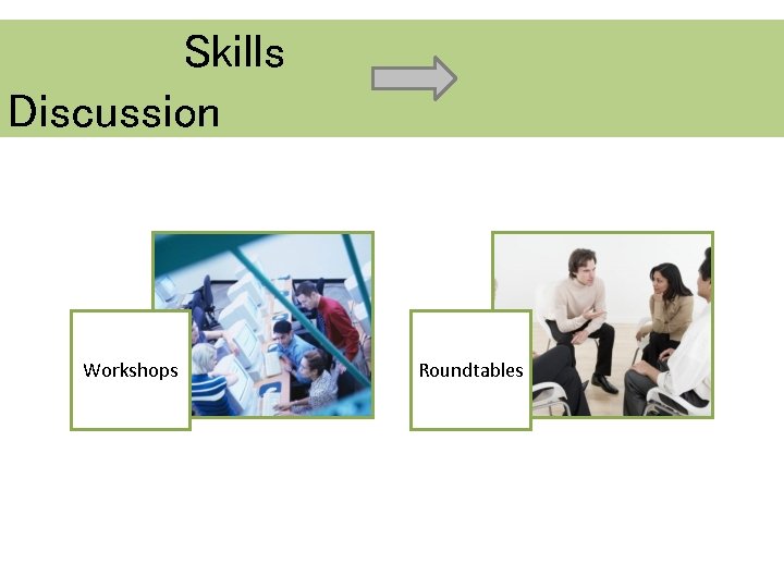 Skills Discussion Workshops Roundtables 