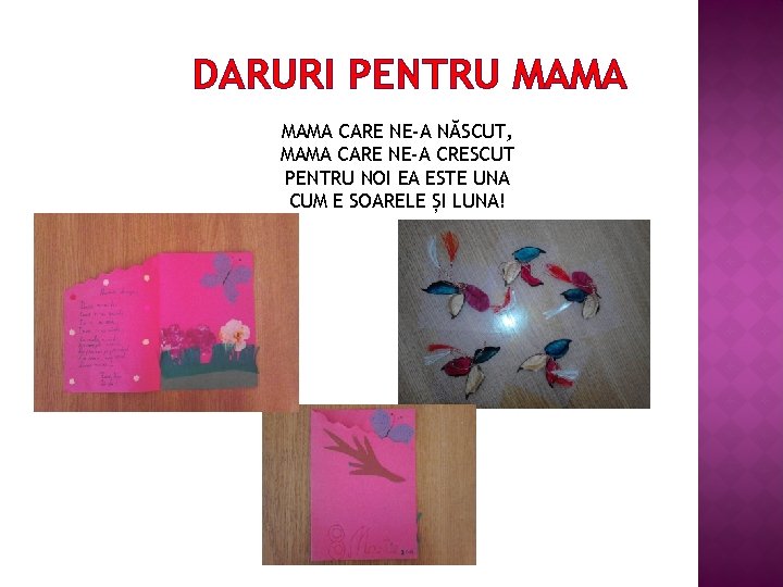 DARURI PENTRU MAMA CARE NE-A NĂSCUT, MAMA CARE NE-A CRESCUT PENTRU NOI EA ESTE