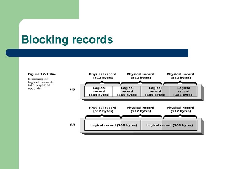 Blocking records 
