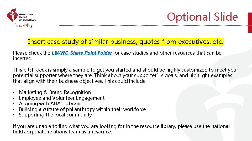 Optional Slide Insert case study of similar business, quotes from executives, etc. Please check