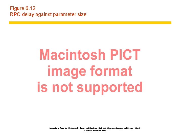 Figure 6. 12 RPC delay against parameter size Instructor’s Guide for Coulouris, Dollimore and Figure 6. 12 RPC delay against parameter size Instructor’s Guide for Coulouris, Dollimore and