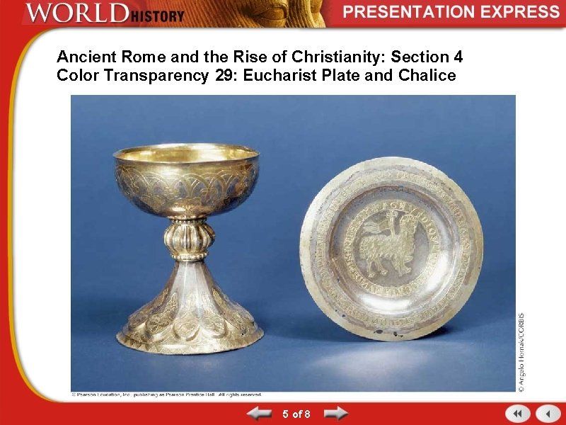 Ancient Rome and the Rise of Christianity: Section 4 Color Transparency 29: Eucharist Plate