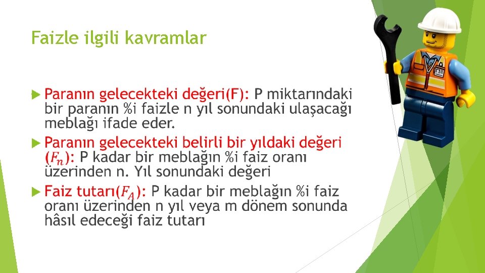 Faizle ilgili kavramlar 