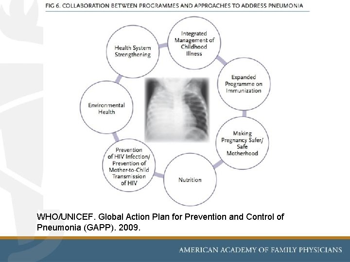 WHO/UNICEF. Global Action Plan for Prevention and Control of Pneumonia (GAPP). 2009. 