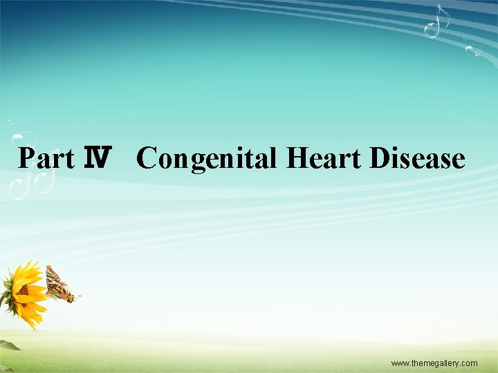 Part Ⅳ Congenital Heart Disease www. themegallery. com 