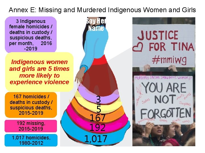 Annex E: Missing and Murdered Indigenous Women and Girls 3 Indigenous female homicides /