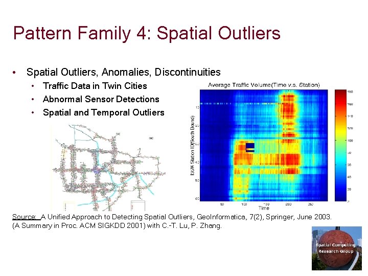 Pattern Family 4: Spatial Outliers • Spatial Outliers, Anomalies, Discontinuities • Traffic Data in