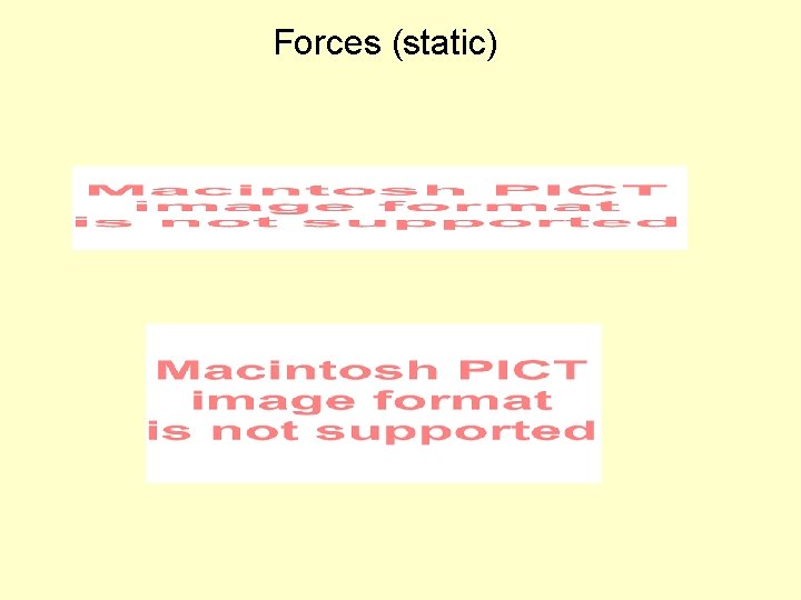 Forces (static) 