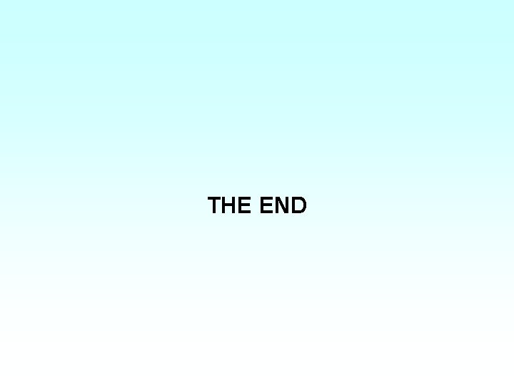 THE END 