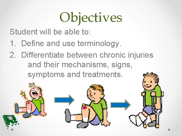 Objectives Student will be able to: 1. Define and use terminology. 2. Differentiate between