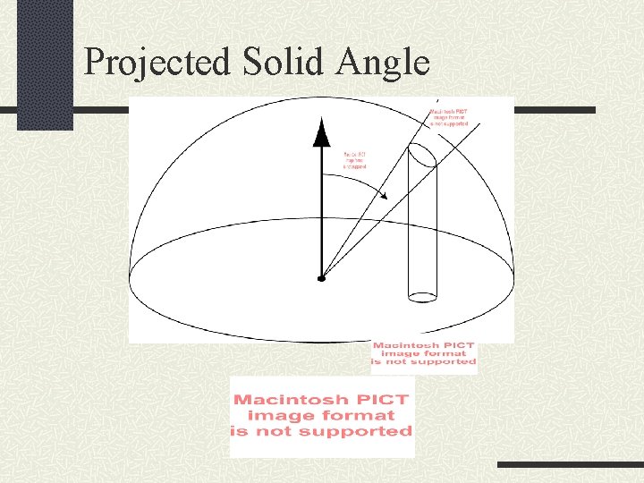 Projected Solid Angle 