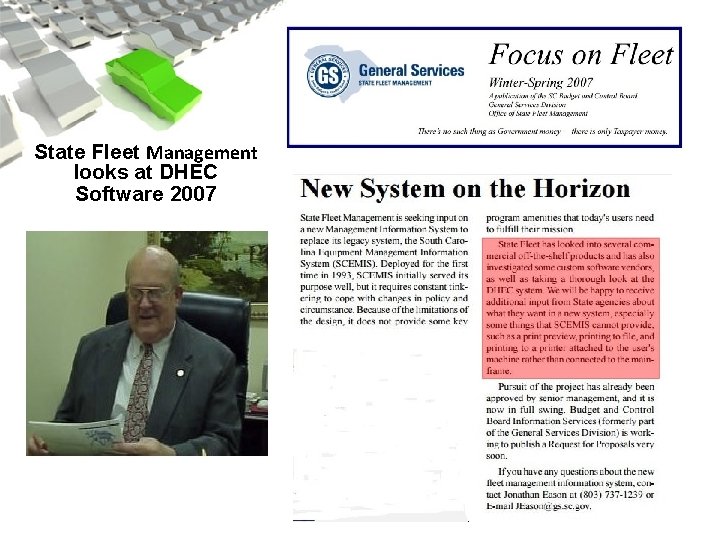 State Fleet Management looks at DHEC Software 2007 