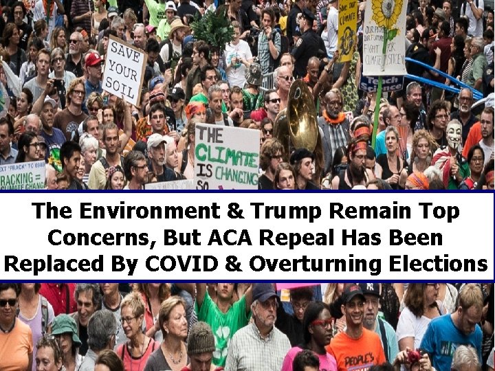 The Environment & Trump Remain Top Concerns, But ACA Repeal Has Been Replaced By