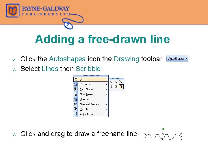 Icon Autoshape European Computer Driving Licence Module 6 Presentation Chapter