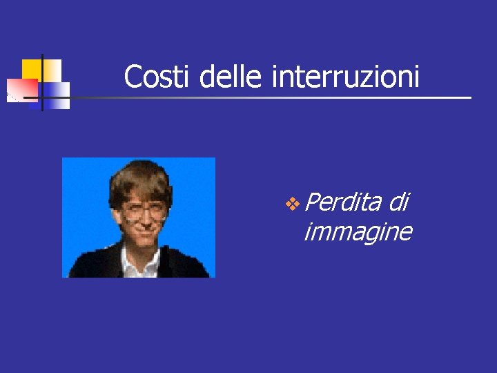 Costi delle interruzioni v Perdita di immagine 