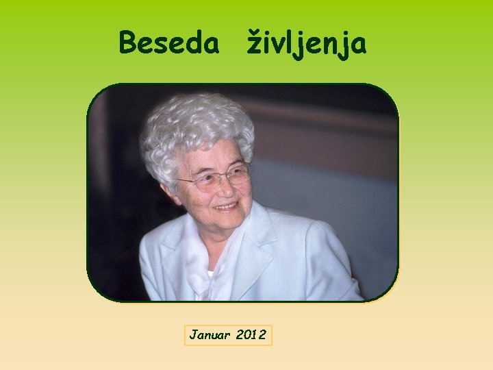 Beseda življenja Januar 2012 