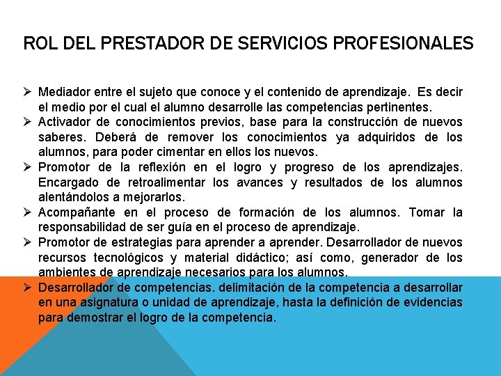 PROPUESTA DE FORMACIN DEL MODELO ACADMICO DE CALIDAD