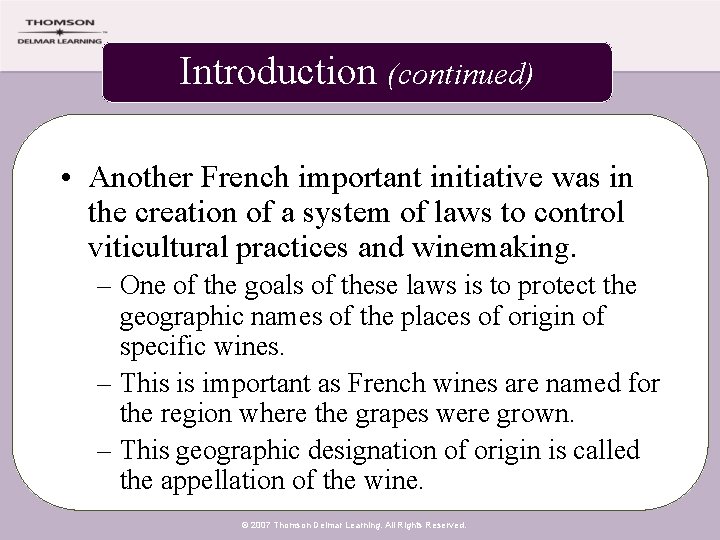 Introduction (continued) • Another French important initiative was in the creation of a system