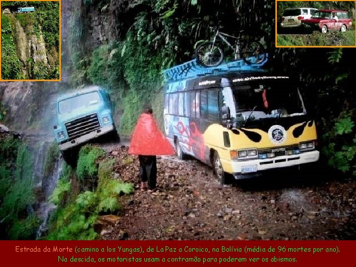 Estrada da Morte (camino a los Yungas), de La Paz a Coroico, na Bolívia