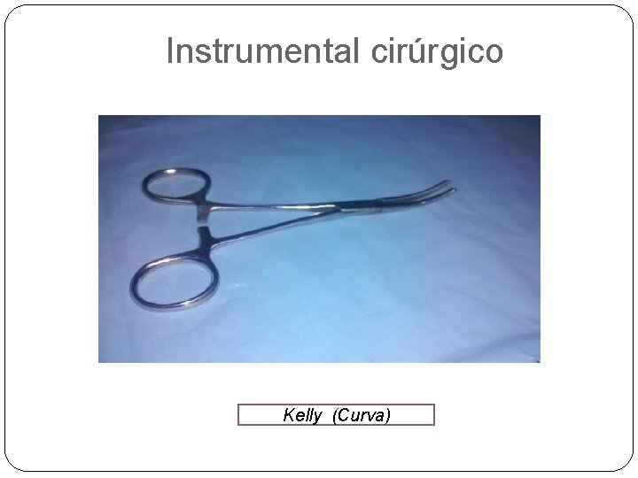 Instrumental cirúrgico Kelly (Curva) 