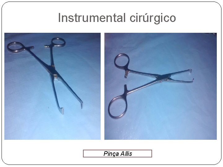 Instrumental cirúrgico Pinça Allis 