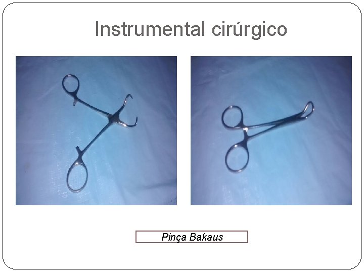 Instrumental cirúrgico Pinça Bakaus 