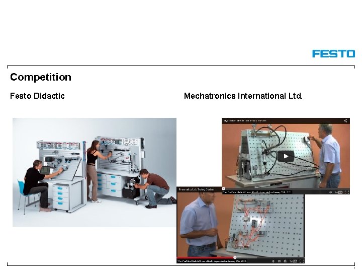 Competition Festo Didactic Mechatronics International Ltd. 3 