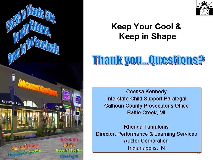 Keep Your Cool & Keep in Shape Coessa Kennedy Interstate Child Support Paralegal Calhoun