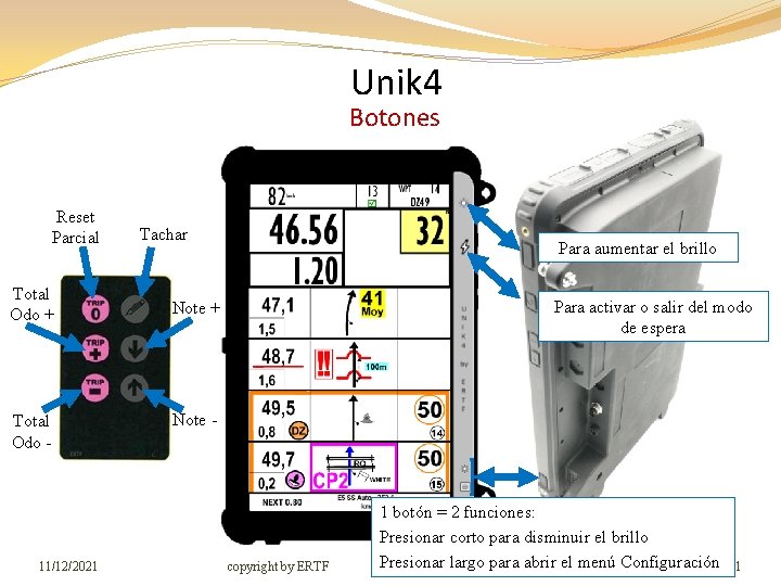 Unik 4 Botones Reset Parcial Total Odo + Total Odo - 11/12/2021 Tachar Para