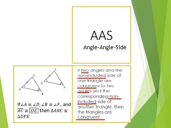 AAS Angle-Side 