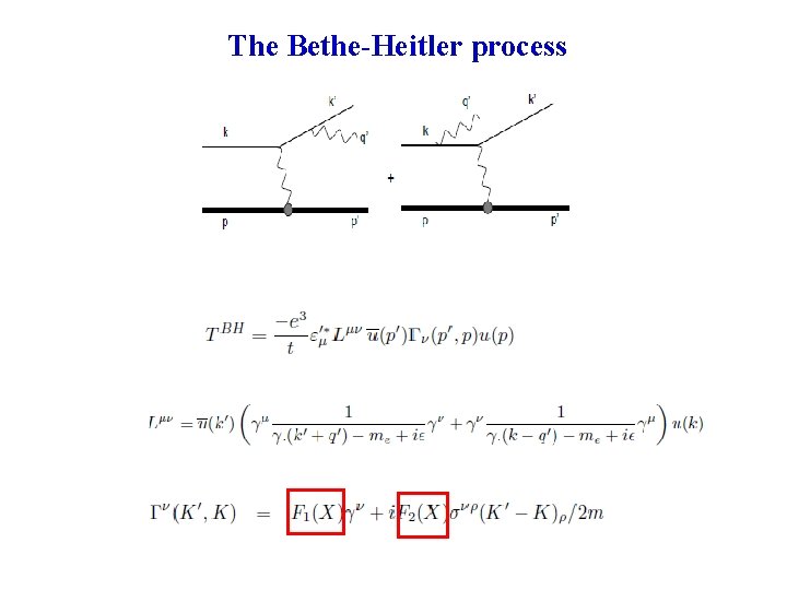 The Bethe-Heitler process 