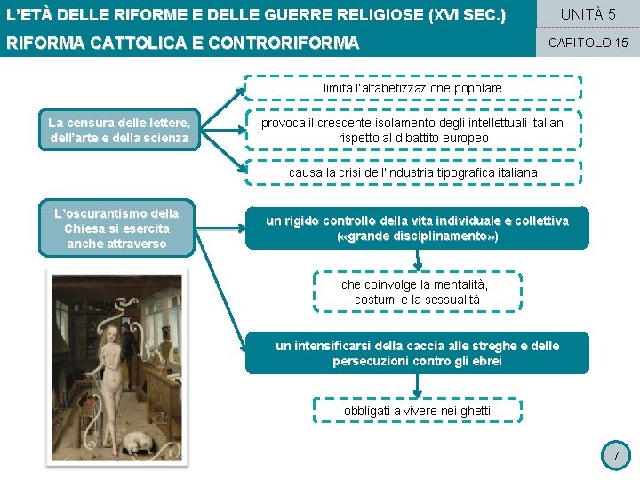 L’ETÀ DELLE RIFORME E DELLE GUERRE RELIGIOSE (XVI SEC. ) RIFORMA CATTOLICA E CONTRORIFORMA