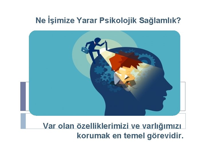 Ne İşimize Yarar Psikolojik Sağlamlık? Var olan özelliklerimizi ve varlığımızı korumak en temel görevidir.