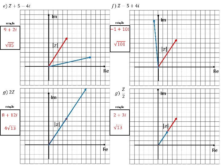 Im solução Im Re Re Im Im solução Re Re 