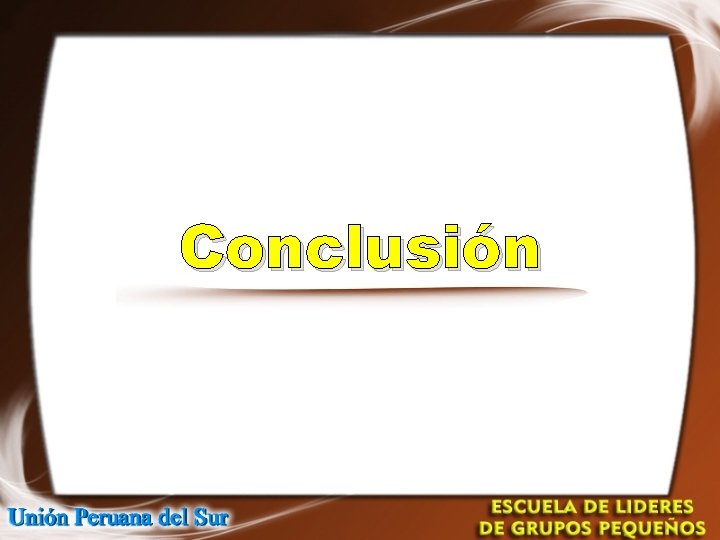 Conclusión Conclusión