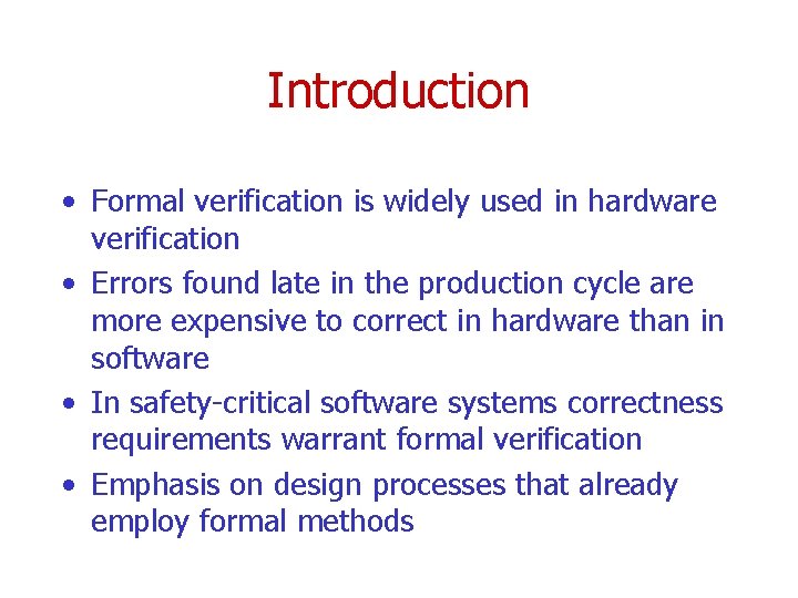 Developing a Framework for Simulation Verification and Testing