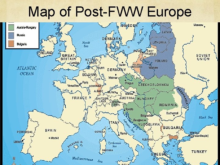 Map of Post-FWW Europe 