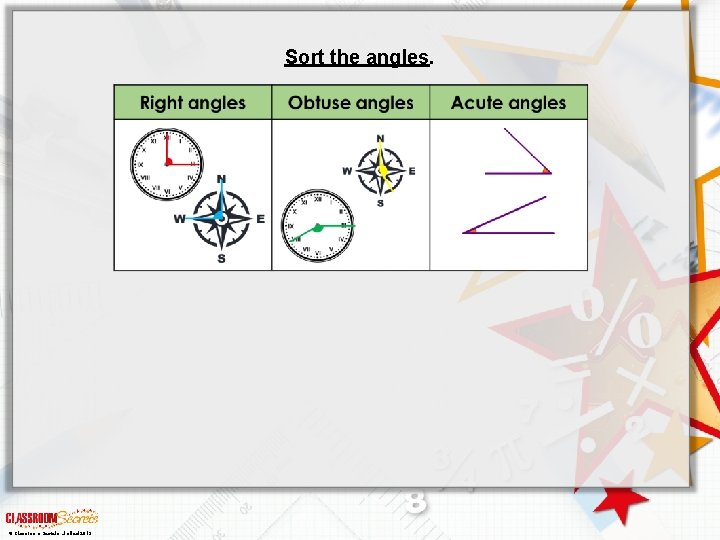 Sort the angles. © Classroom Secrets Limited 2019 