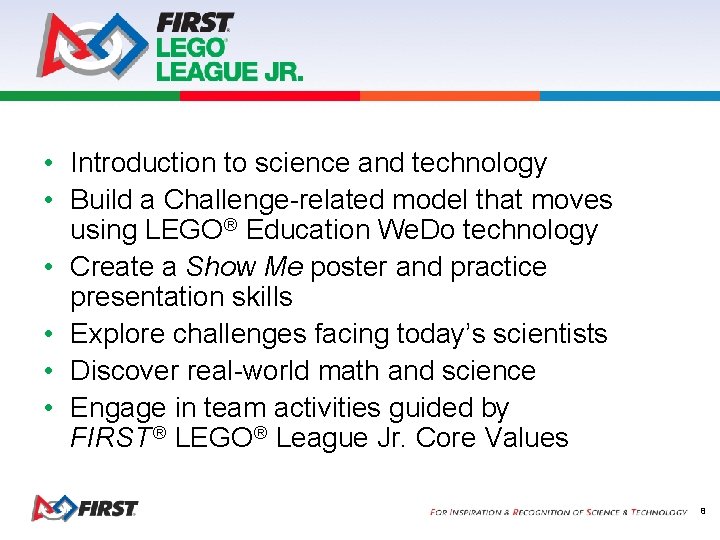  • Introduction to science and technology • Build a Challenge-related model that moves