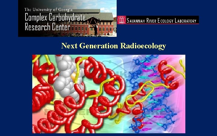 Next Generation Radioecology Next Generation Radioecology